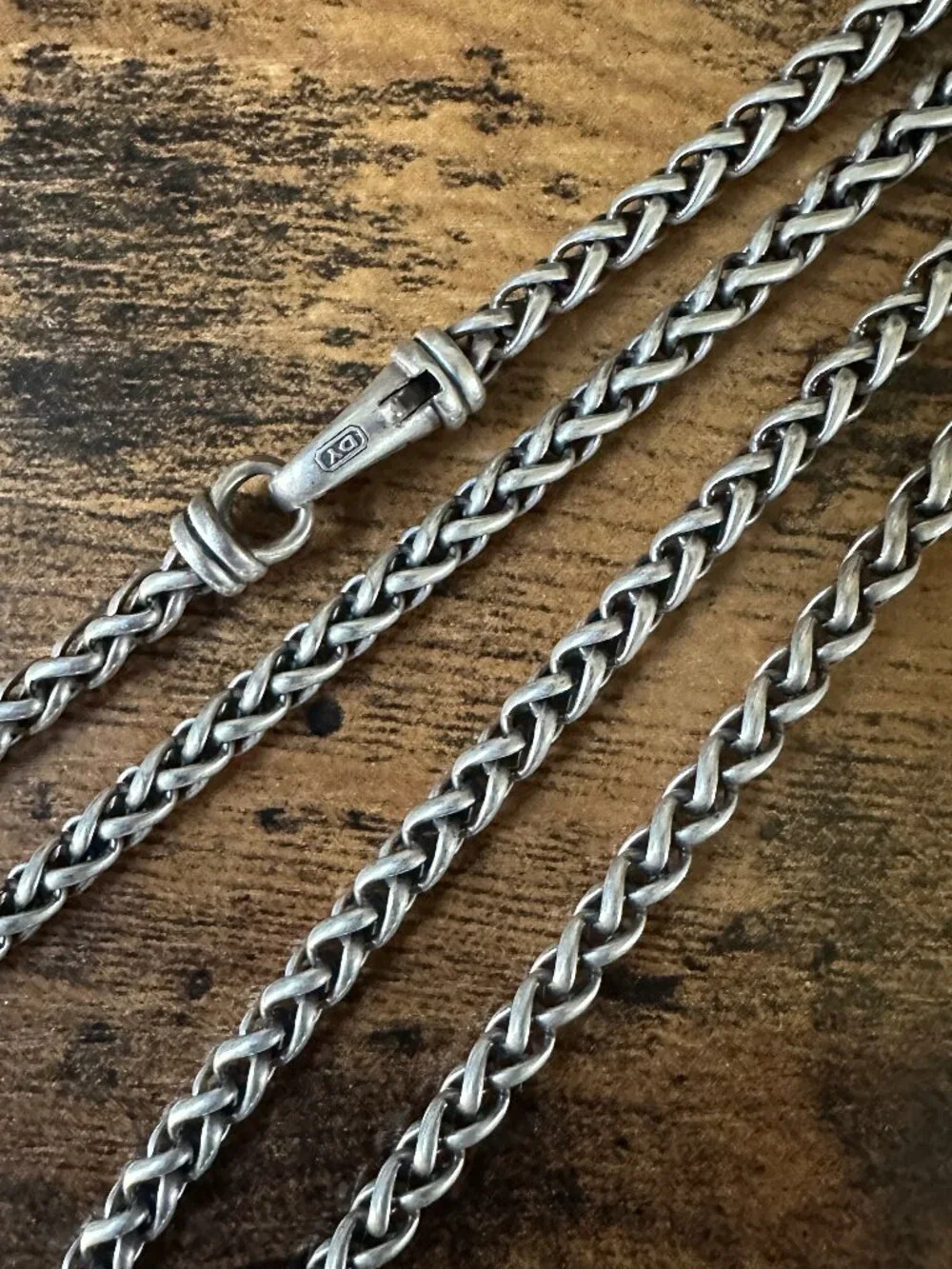 David Yurman Wheat Chain Necklace in Sterling Silver - 4mm - 24